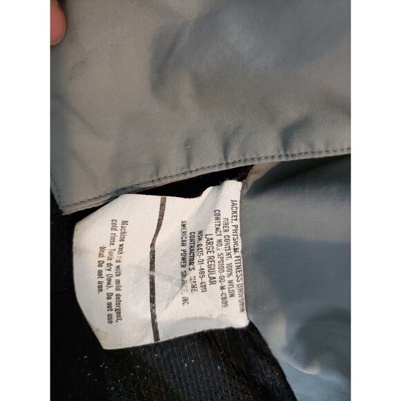 Y2K Military ARMY IPFU Jacket Mens Size L Reflective Fitness Physical Uniform - Picture 7 of 7